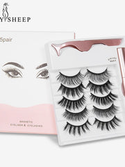 Load image into Gallery viewer, Natural long Magnetic  Eyelashes