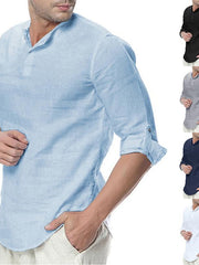 Load image into Gallery viewer, New Men's Summer Long Sleeve Cotton Shirts - vendach