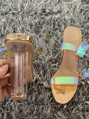 Load image into Gallery viewer, Iridescent Chunky Heels