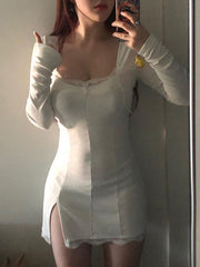 Load image into Gallery viewer, Lace-trimmed Dress