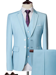 Load image into Gallery viewer, Slim Fit Tuxedos 3Pcs Set (Jacket+Pants+Vest)