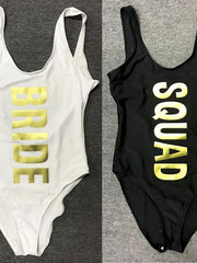 Load image into Gallery viewer, BRIDE and SQUAD Bodysuit Swimwear