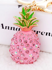 Load image into Gallery viewer, Pineapple Crystal Keychain or Purse/Bag Pendant