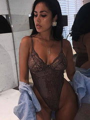Load image into Gallery viewer, Sheer Lace Bodysuit