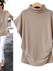 Load image into Gallery viewer, Turtleneck Short Sleeve T-Shirt