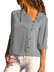 Load image into Gallery viewer, Chiffon Long Sleeve Blouse