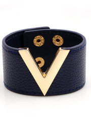 Load image into Gallery viewer, Genuine Leather Cuff Bracelet