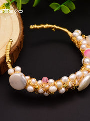 Load image into Gallery viewer, Natural Fresh Water Baroque Pearl Bracelet