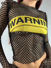 Load image into Gallery viewer, Warning Mesh Top