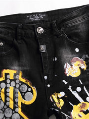 Load image into Gallery viewer, Graphic Print Jeans