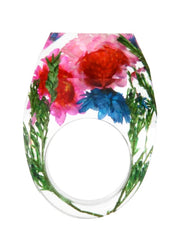 Load image into Gallery viewer, Handmade Dried Flower Resin Ring