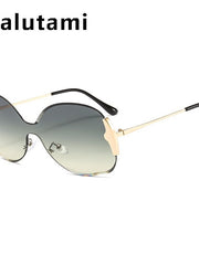 Load image into Gallery viewer, Rimless One Piece Metal Frame Women's Sunglasses