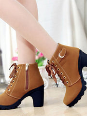 Load image into Gallery viewer, High Heel Ankle Boots