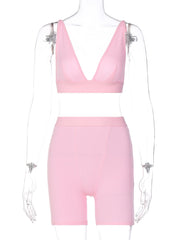 Load image into Gallery viewer, Crop Tank Top & Track Shorts