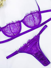 Load image into Gallery viewer, Lace Balconette Bra & Panty Set