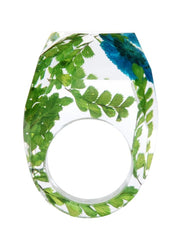 Load image into Gallery viewer, Handmade Dried Flower Resin Ring