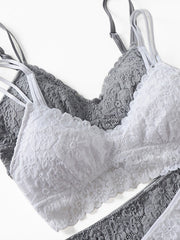 Load image into Gallery viewer, Flower Lace Set Bra & Underwear