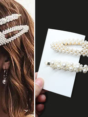 Load image into Gallery viewer, Handmade Pearl Hair Clips