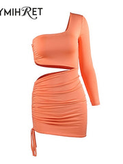 Load image into Gallery viewer, One-Shoulder Off Dress