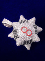 Load image into Gallery viewer, Spiked Ball Pendant Necklace