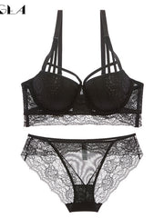 Load image into Gallery viewer, Lace Lingerie Set Bra & Panties
