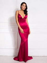 Load image into Gallery viewer, Long Satin Gown