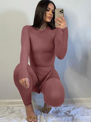 Load image into Gallery viewer, Side Slit Top And Leggings Set