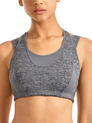Load image into Gallery viewer, High Impact Mesh Panel Sports Bra