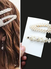 Load image into Gallery viewer, Handmade Pearl Hair Clips