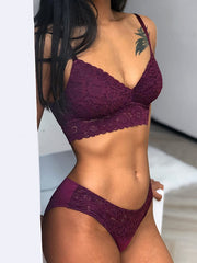 Load image into Gallery viewer, Flower Lace Set Bra & Underwear