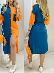 Load image into Gallery viewer, Long Shirt Dress