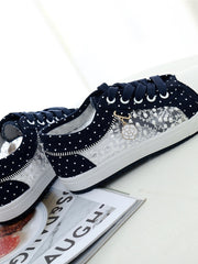 Load image into Gallery viewer, Lace & Canvas Sneakers