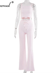 Load image into Gallery viewer, Spaghetti Strap Top & Wide Leg Pant Set