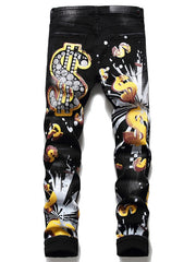 Load image into Gallery viewer, Graphic Print Jeans