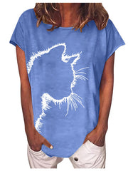 Load image into Gallery viewer, Cat Silhouette T-Shirt