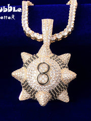 Load image into Gallery viewer, Spiked Ball Pendant Necklace