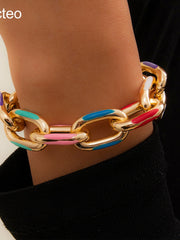 Load image into Gallery viewer, Colorful Painted Link Bracelet