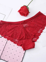 Load image into Gallery viewer, Sexy Low Waist Floral Lace Panties