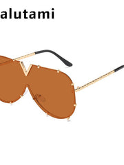 Load image into Gallery viewer, Vintage Shield Sunglasses For Women