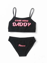 Load image into Gallery viewer, COME HERE DADDY Print Tank Top & Panties