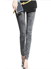 Load image into Gallery viewer, Slim Faux Denim Jeans Leggings W/ Pockets