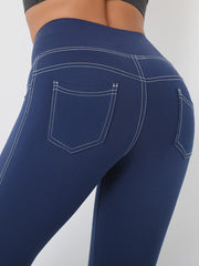 Load image into Gallery viewer, High Waist Denim Leggings