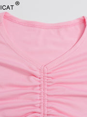 Load image into Gallery viewer, Front Drawstring Crop-Top