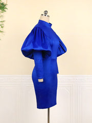 Load image into Gallery viewer, Long Lantern Sleeved Dress