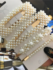 Load image into Gallery viewer, Handmade Pearl Hair Clips