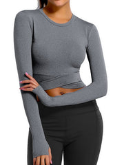 Load image into Gallery viewer, Long Sleeve Fitness Top