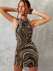 Load image into Gallery viewer, Halter Mini Dress