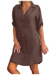 Load image into Gallery viewer, Long Shirt Dress