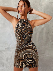 Load image into Gallery viewer, Halter Mini Dress