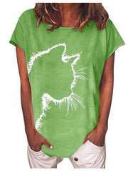 Load image into Gallery viewer, Cat Silhouette T-Shirt